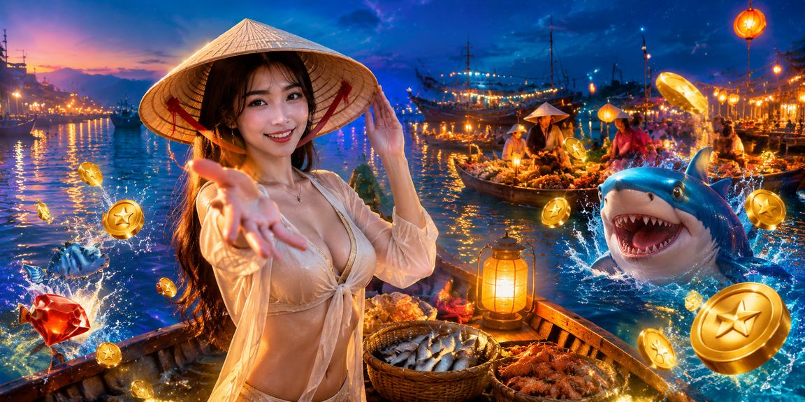 Người chơi đội nón lá tại Mũi Né thử game bắn cá trên điện thoại di động