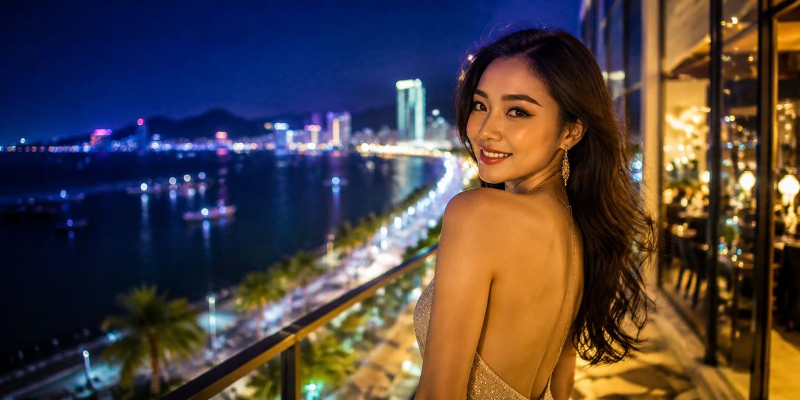 Người chơi tại Nha Trang truy cập ưu đãi 7010 trên điện thoại ở bãi biển